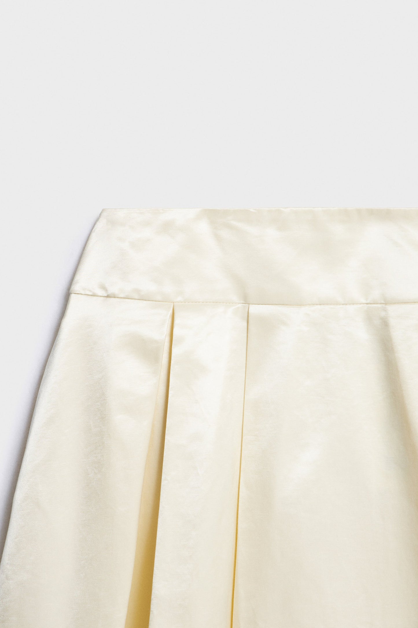 Ivory Flared Midi Skirt