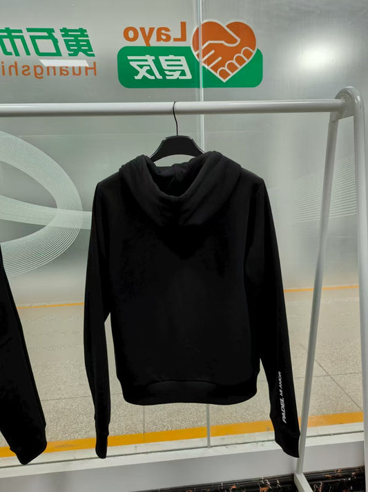 Black Sportswear Zip Hoodie