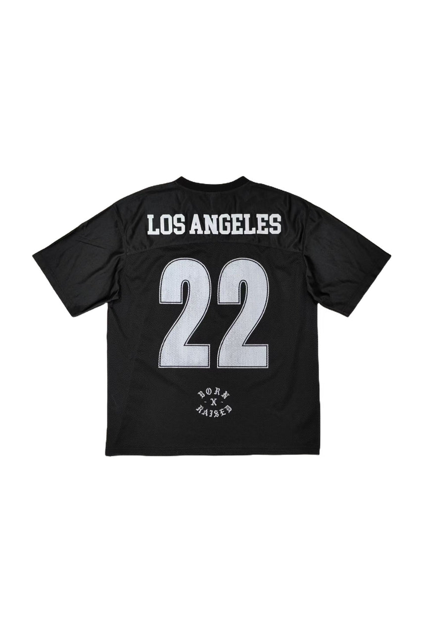 Black Mesh V-neck Print T-shirt