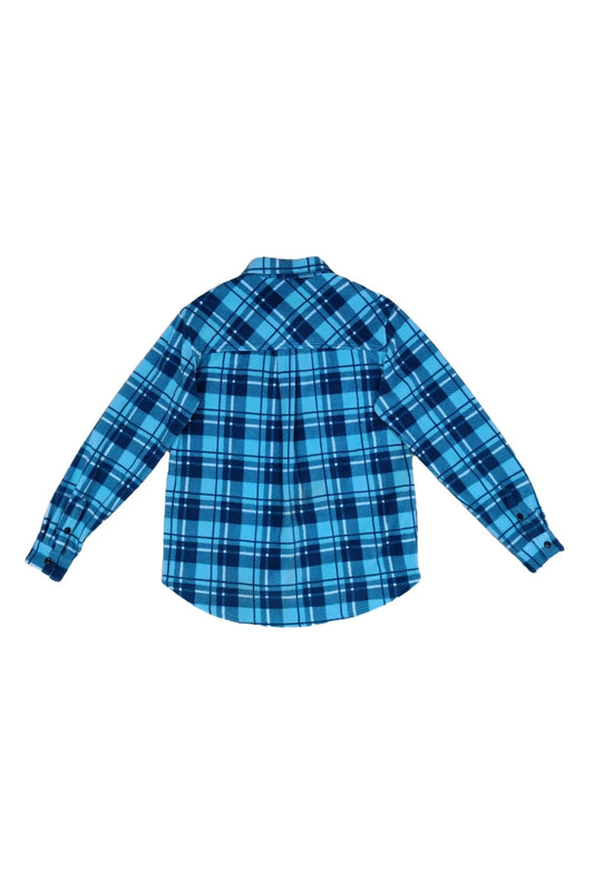 Blue Plaid Flannel Shirt