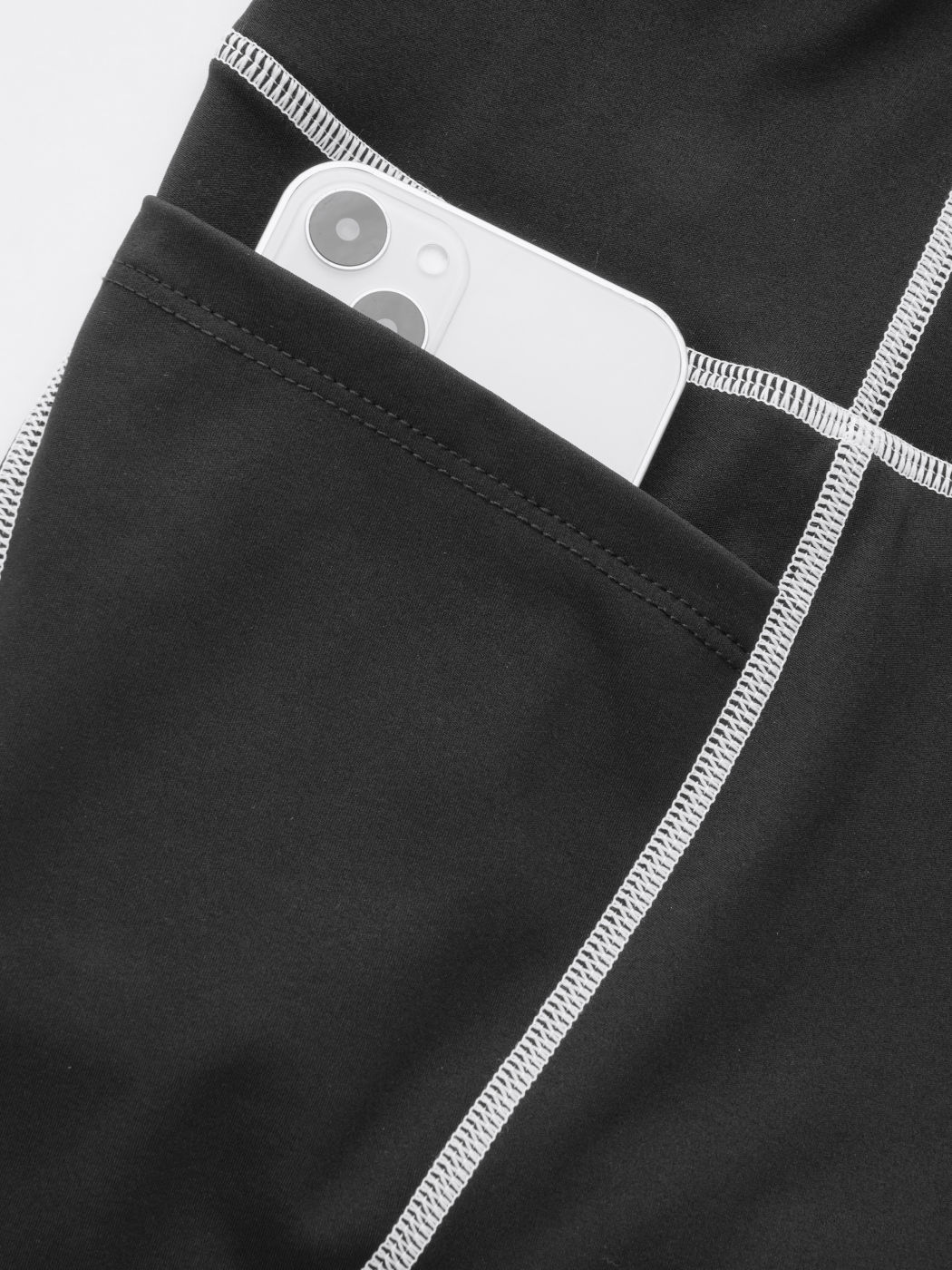 Black High Rise Solid Active Leggings