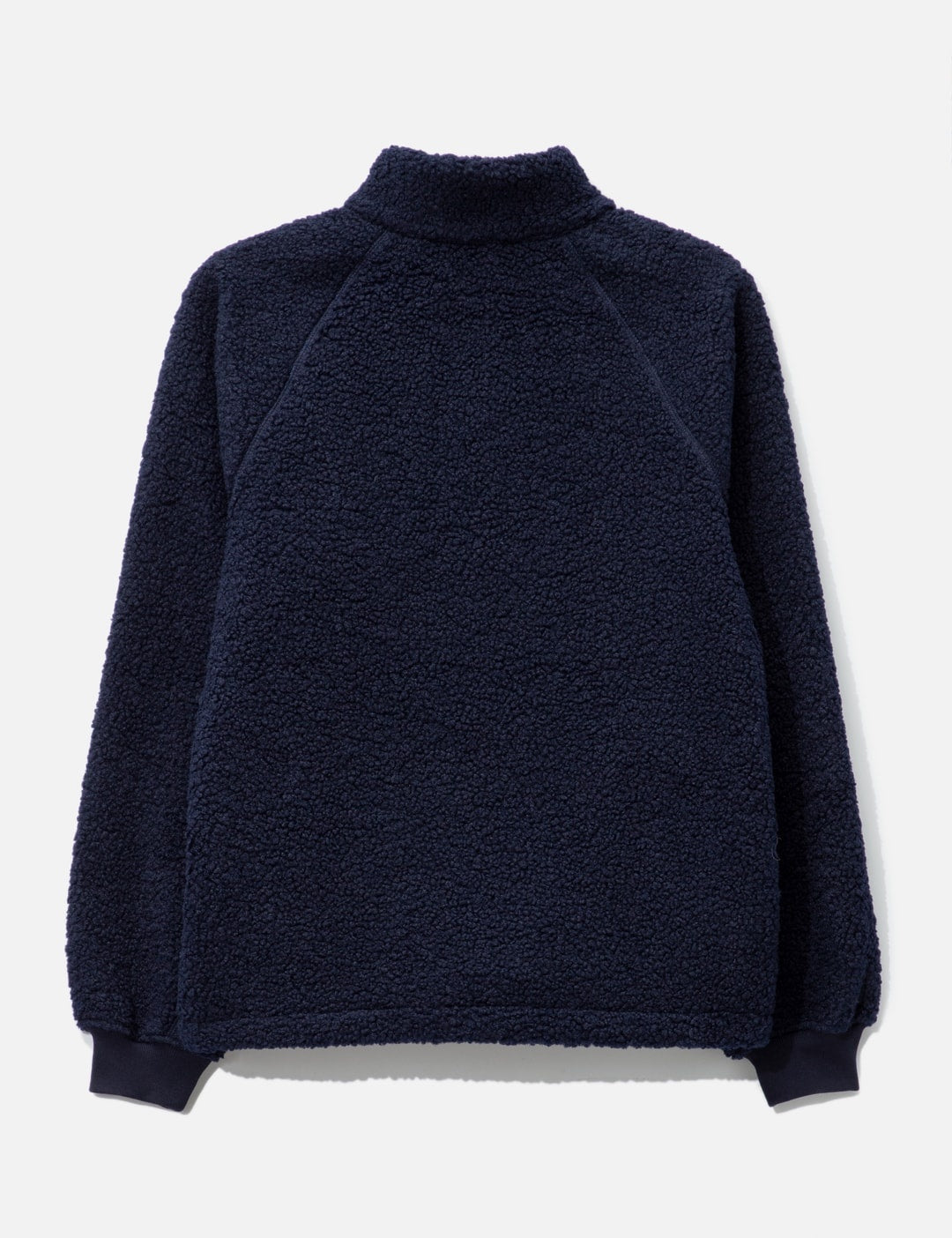 Navy Polar Fleece Sherpa Zip Jacket
