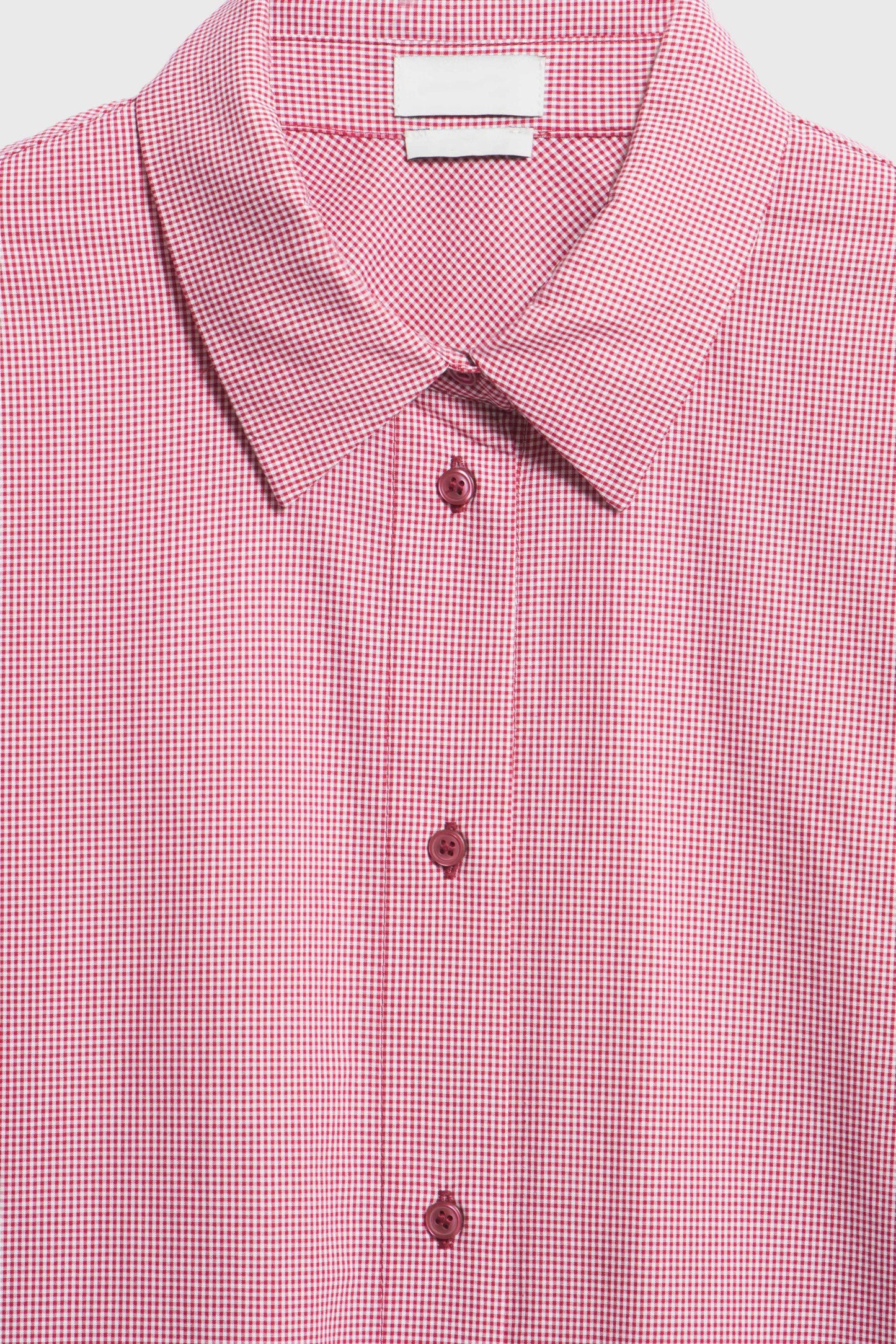 Red Plaid Shirt with Detachable Feather