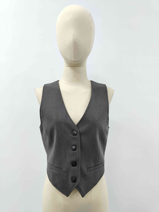 Grey Sleeveless Vest