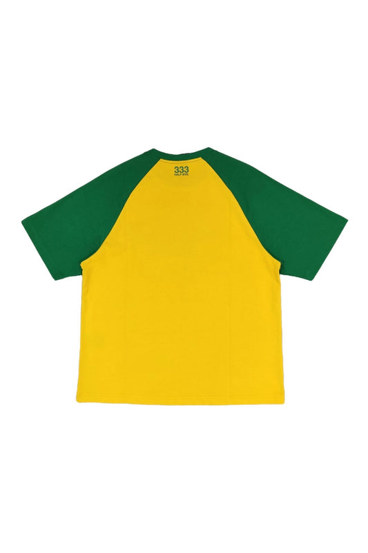 Yellow and Green Street Print T-shirt