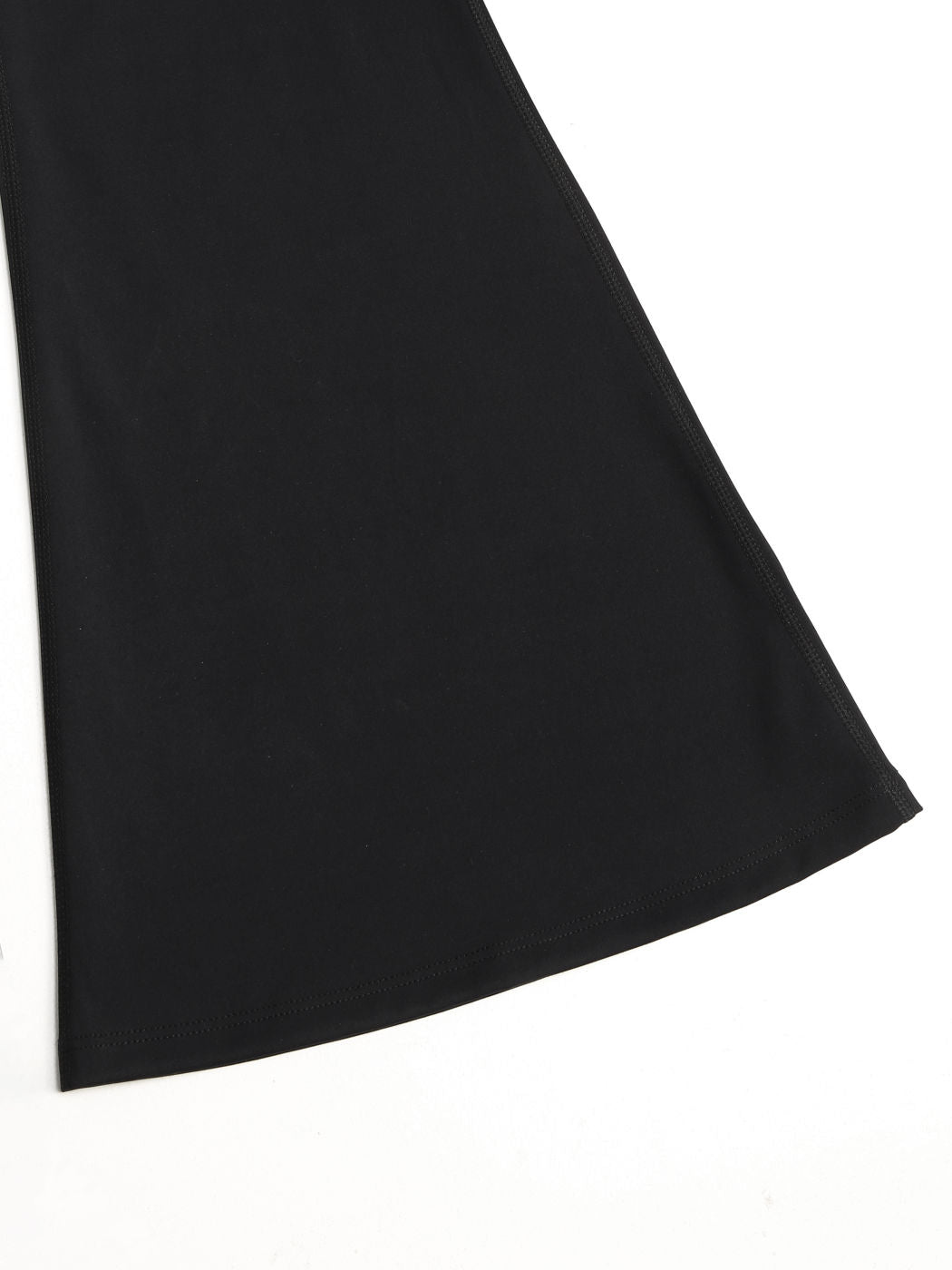 Black High Waist Solid Flared Leggings