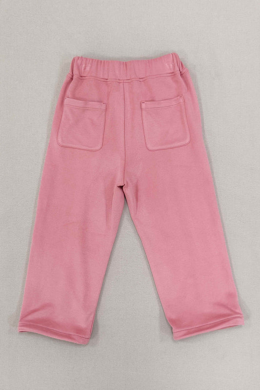 Kids' Pink Polar Fleece Pants
