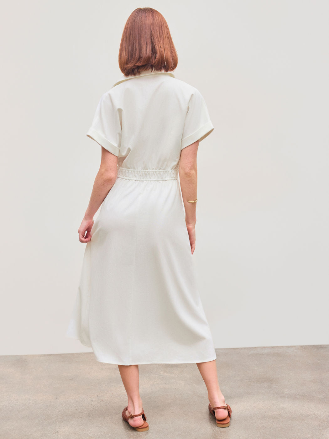 White Button Shirt Dress