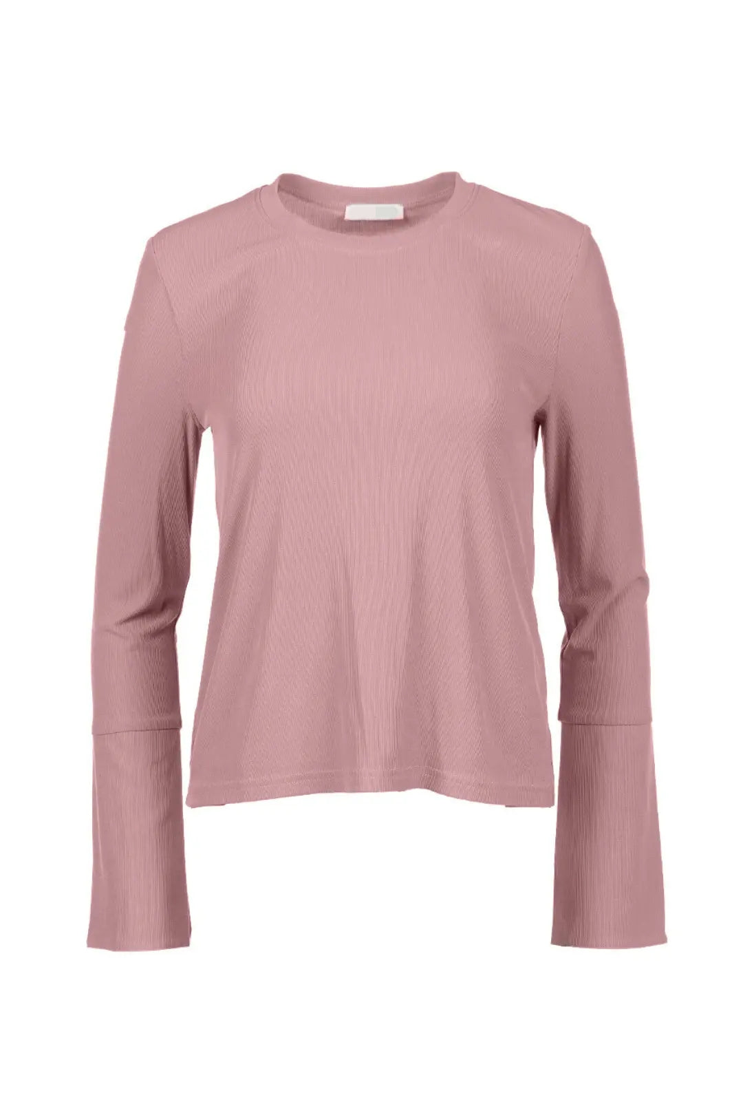 Pink Long Sleeve Fitted Top