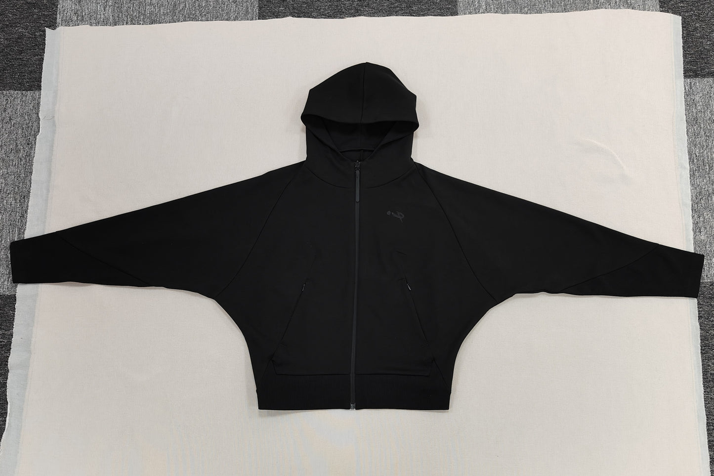 Black Dolman Sleeves Hoodie