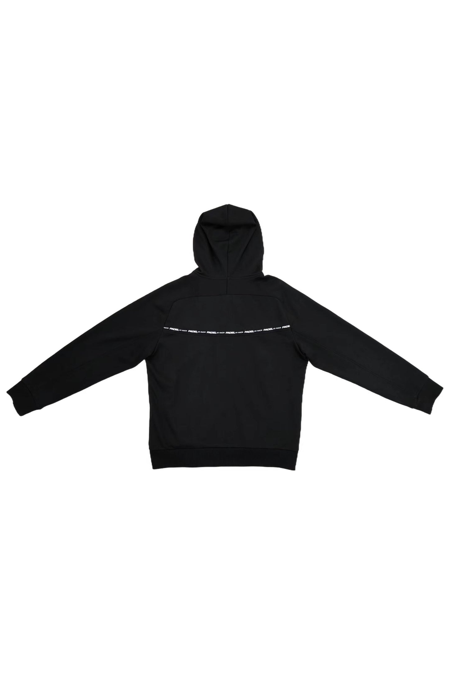Black Hooded Zip-up Jacket