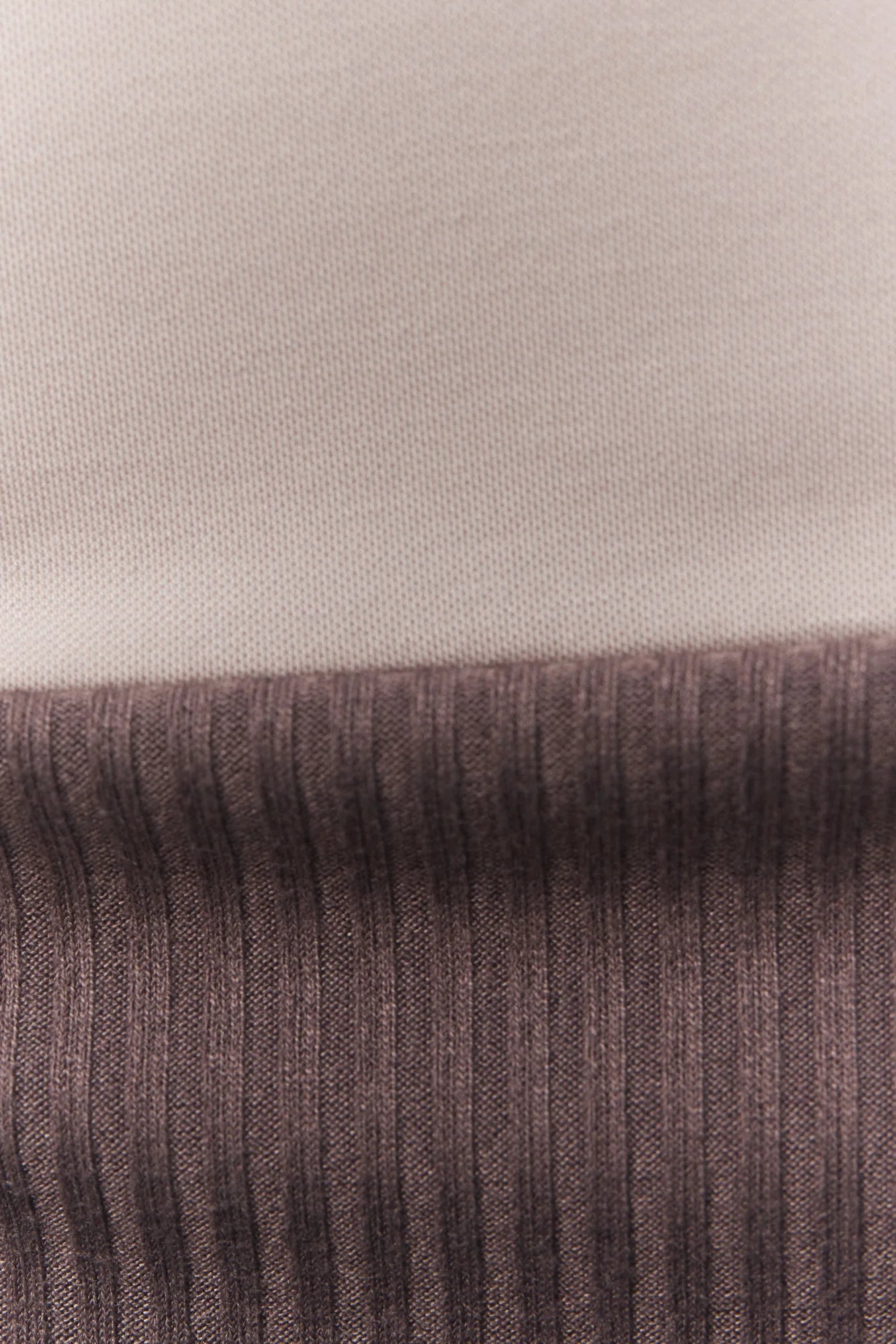 Brown and Beige Turtleneck Sweater