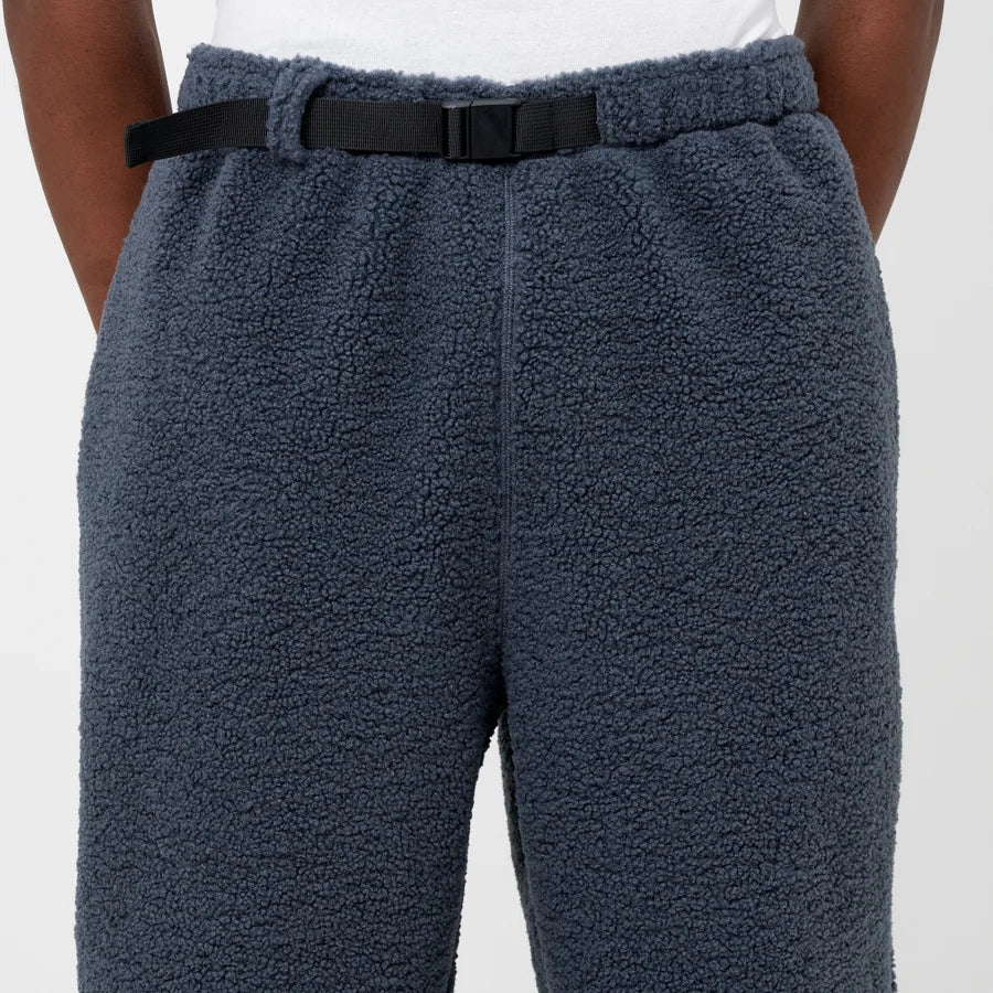 Blue Sherpa Fleece Jogger Pants