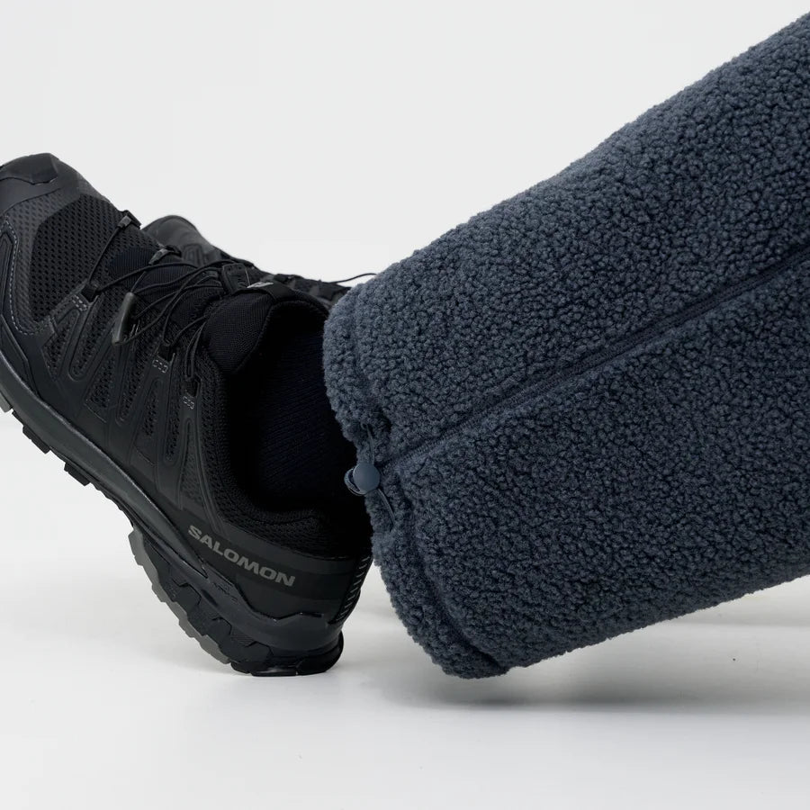 Blue Sherpa Fleece Jogger Pants
