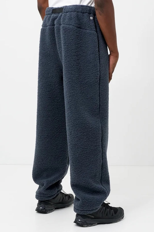 Blue Sherpa Fleece Jogger Pants