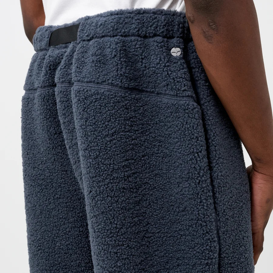 Blue Sherpa Fleece Jogger Pants
