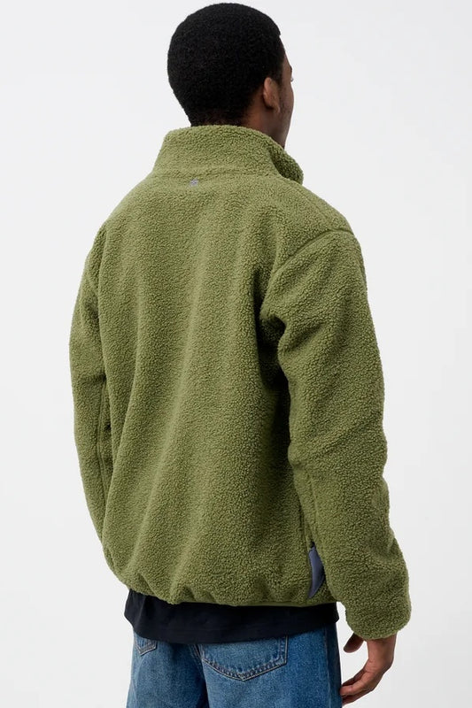 Green Sherpa Fleece Jacket