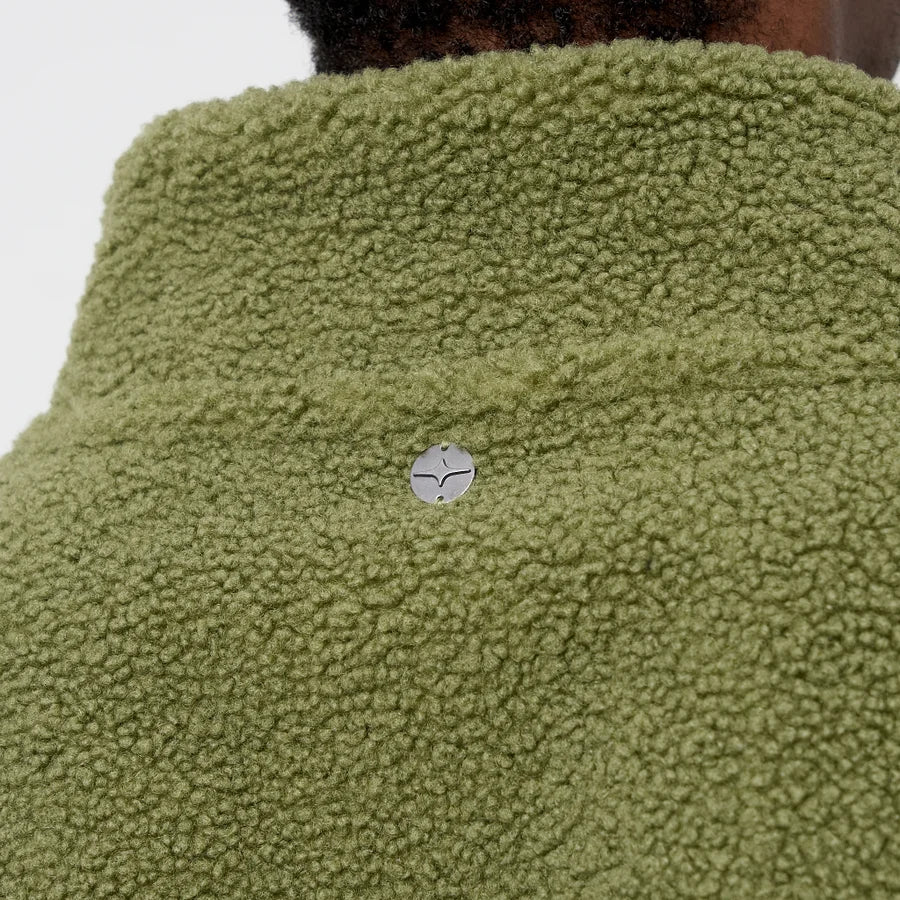 Green Sherpa Fleece Jacket