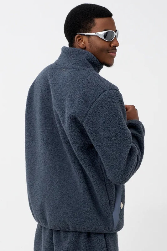 Blue Sherpa Fleece Jacket