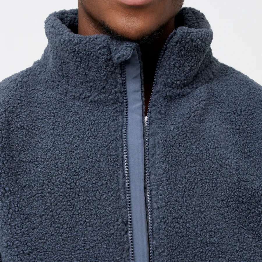 Blue Sherpa Fleece Jacket