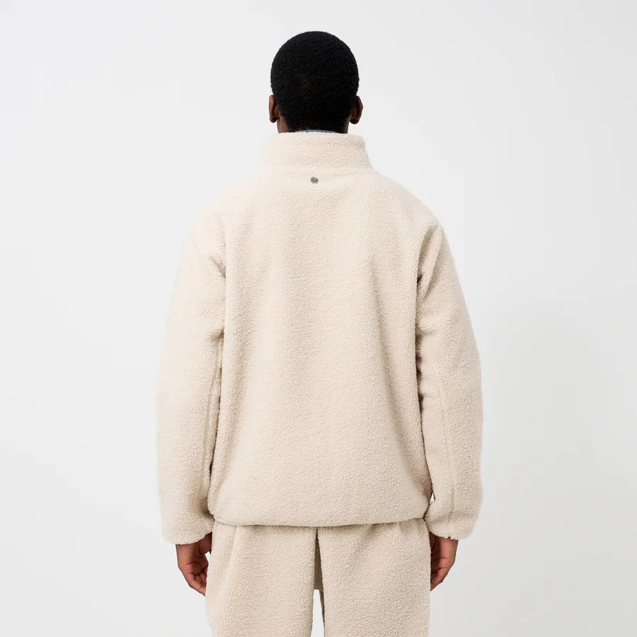 Cream Sherpa Fleece Jacket