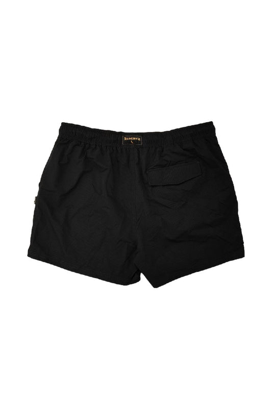 Black Solid Casual Shorts