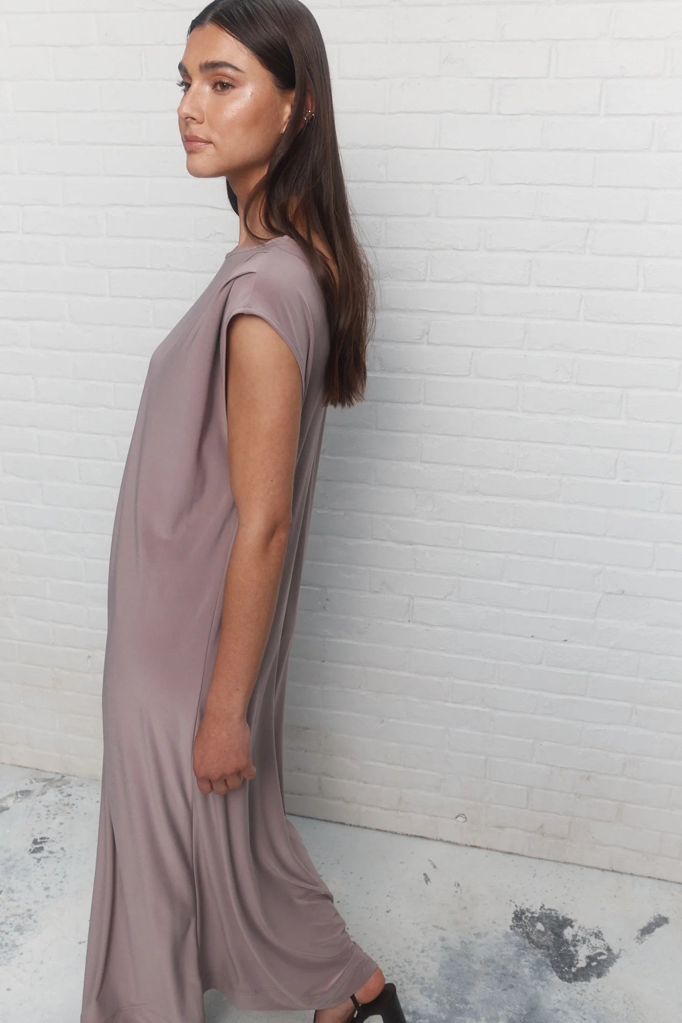 Purple Loose Maxi Dress