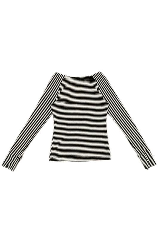 Khaki Striped Long Sleeve Top