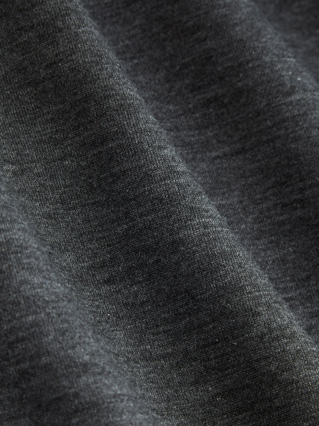 Grey Terry Gingham Lace Trim Hoodie