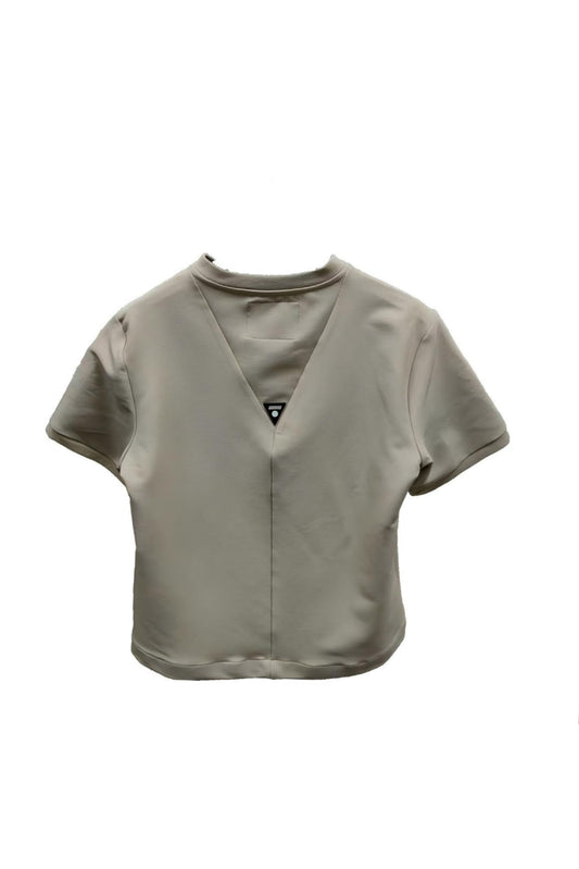 Khaki Workwear V-neck T-shirt