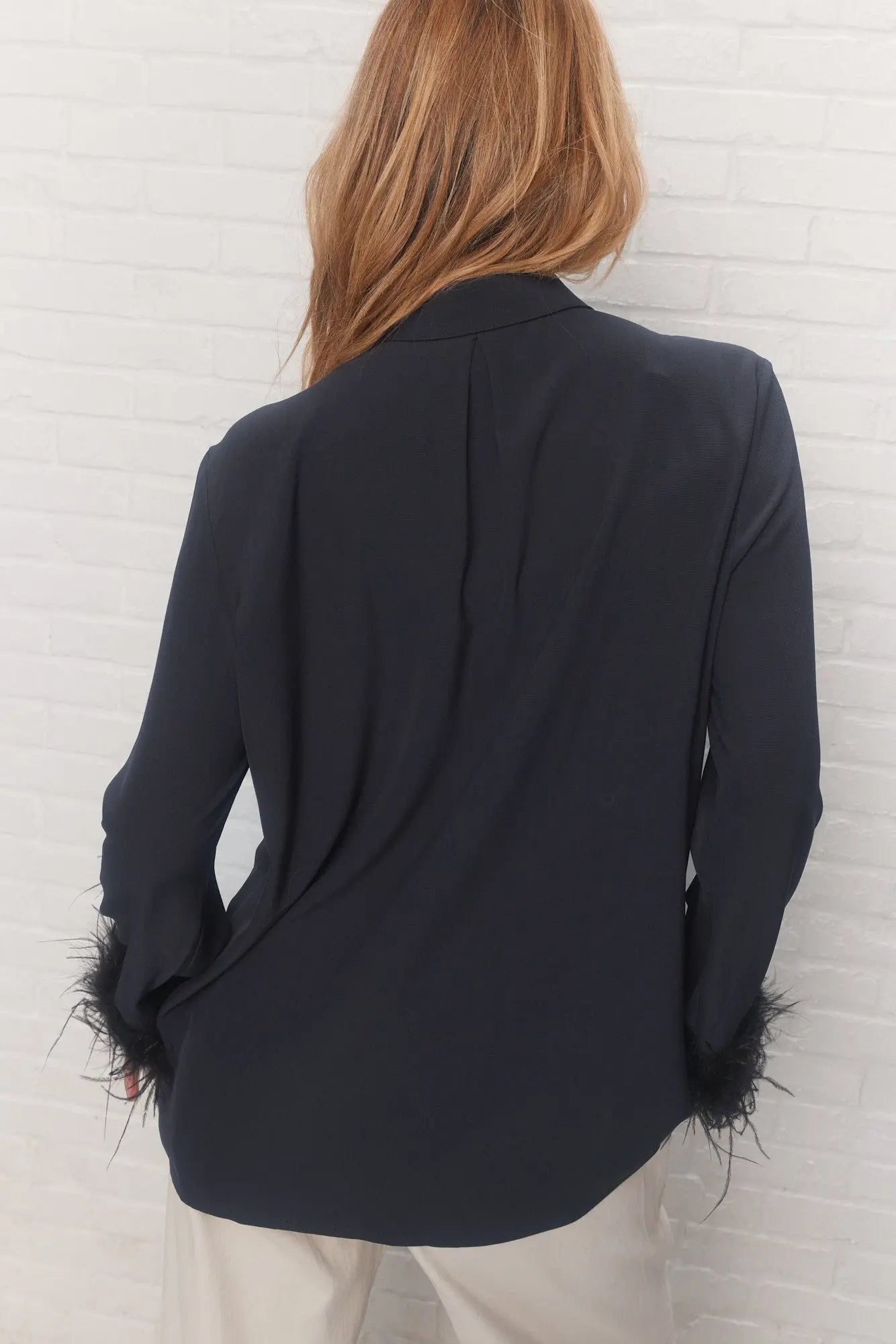 Dark Grey Feather Shirt