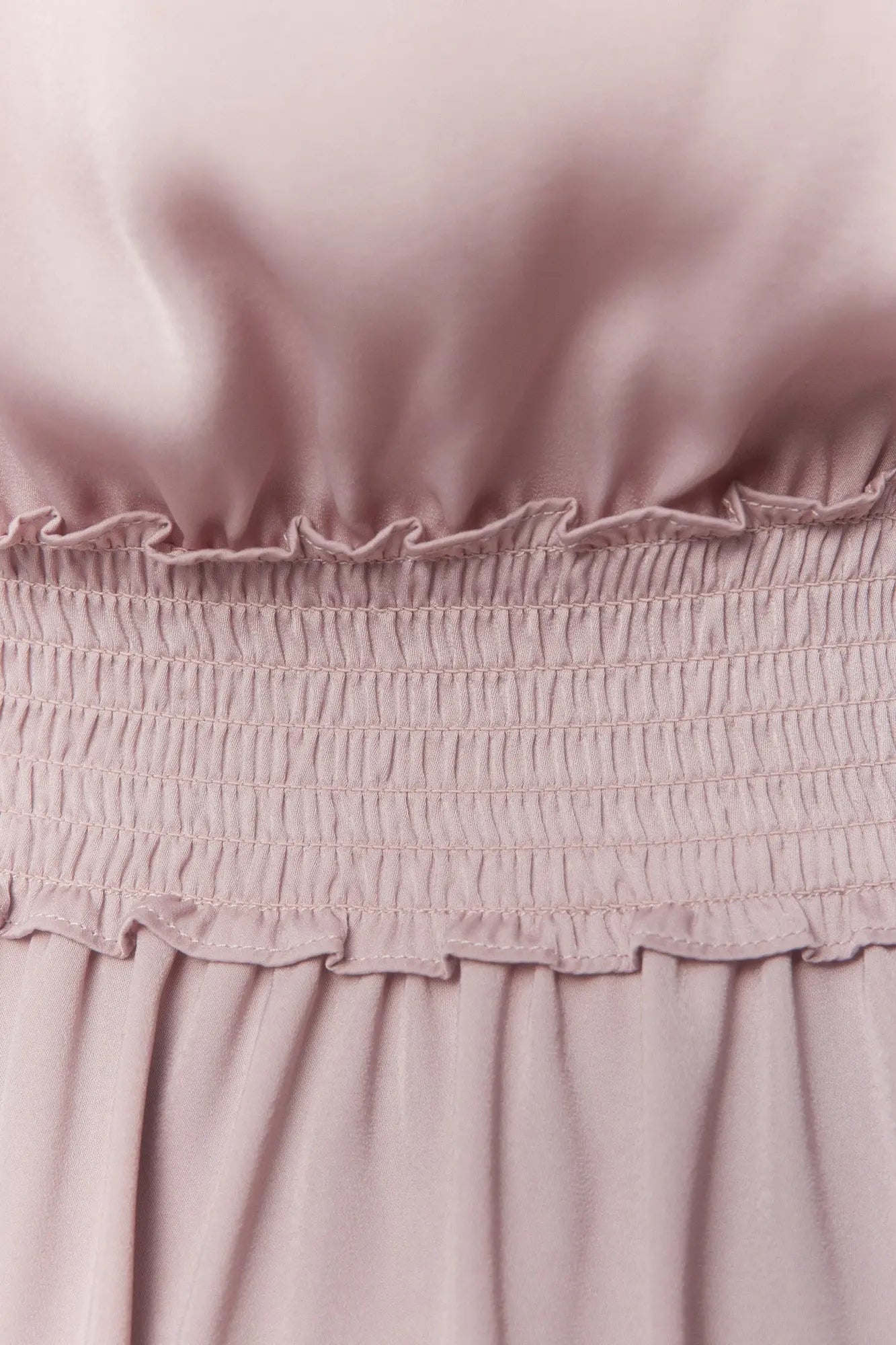 Pink Long-sleeved Dress with Ruffles