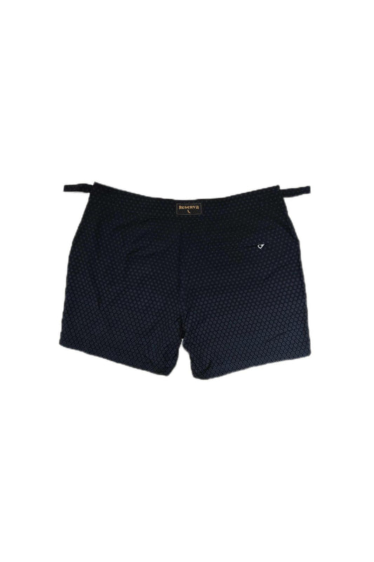 Black Print Shorts