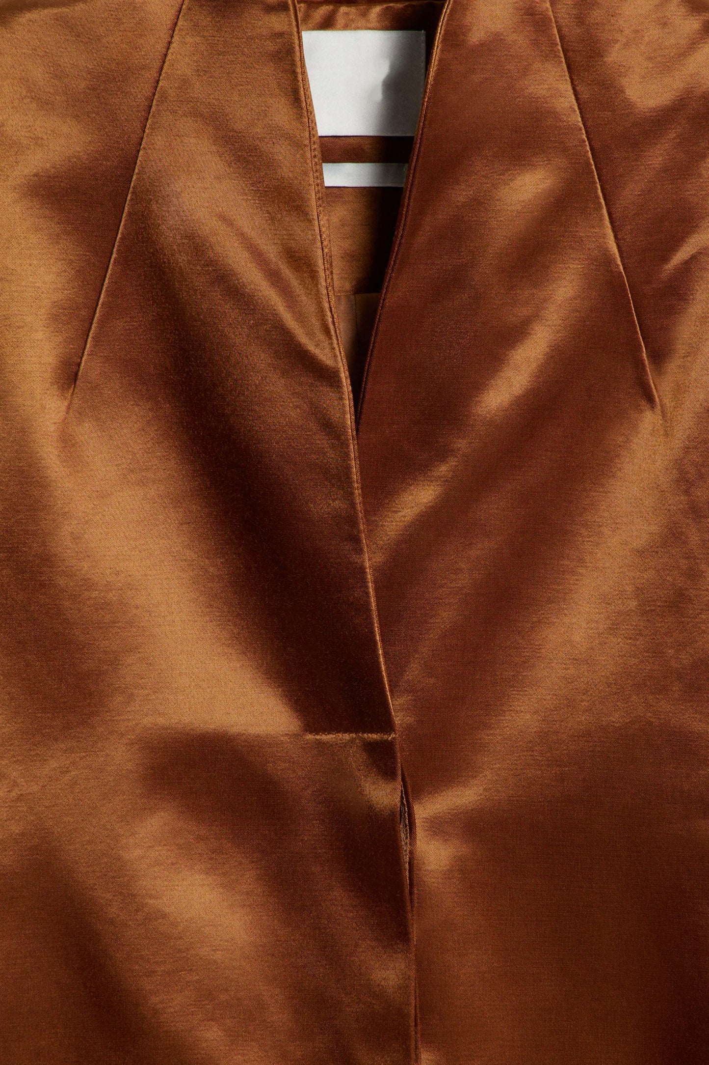 Bronze Drawstring Cotton-blend Blazer