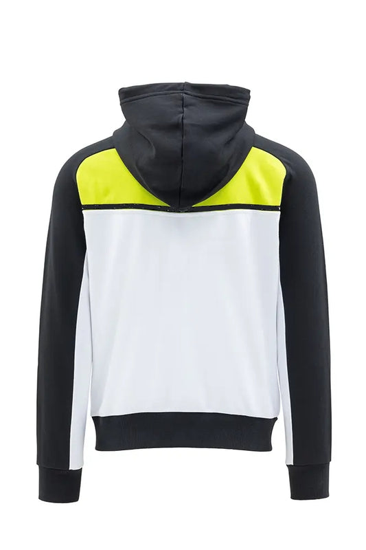 Black and White Triple Hooded Zip-up Jacket