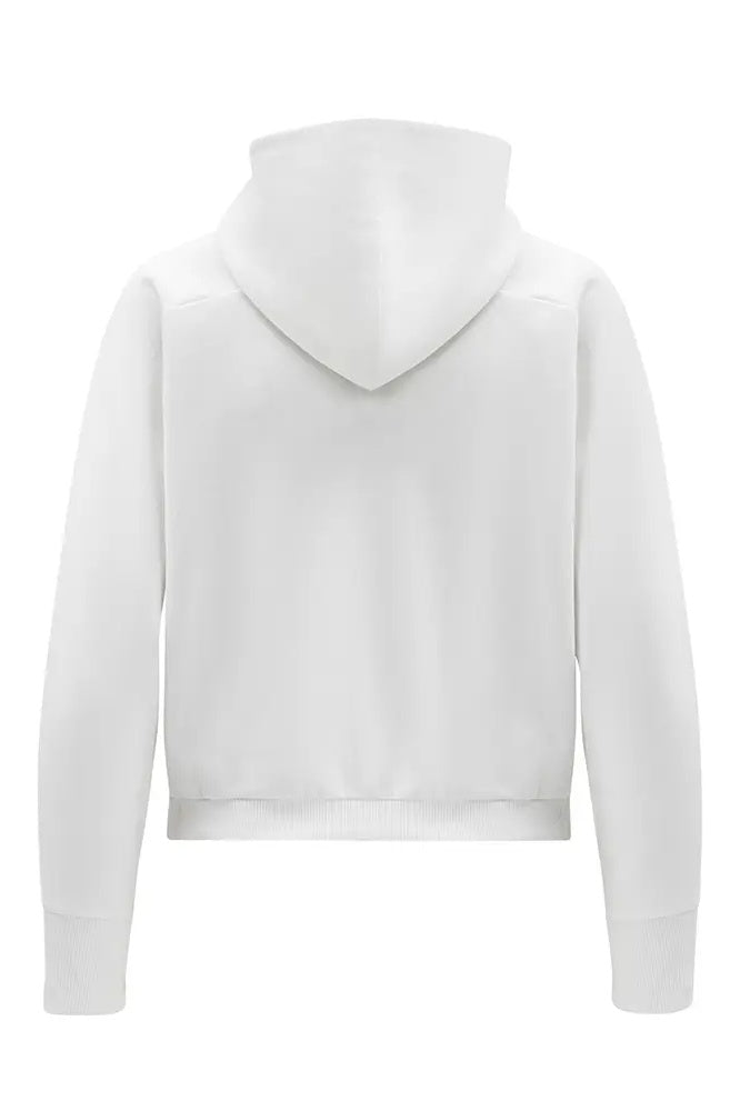 White Dolman Sleeves Hoodie