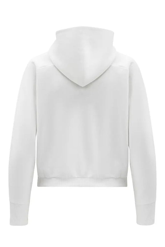 White Dolman Sleeves Hoodie
