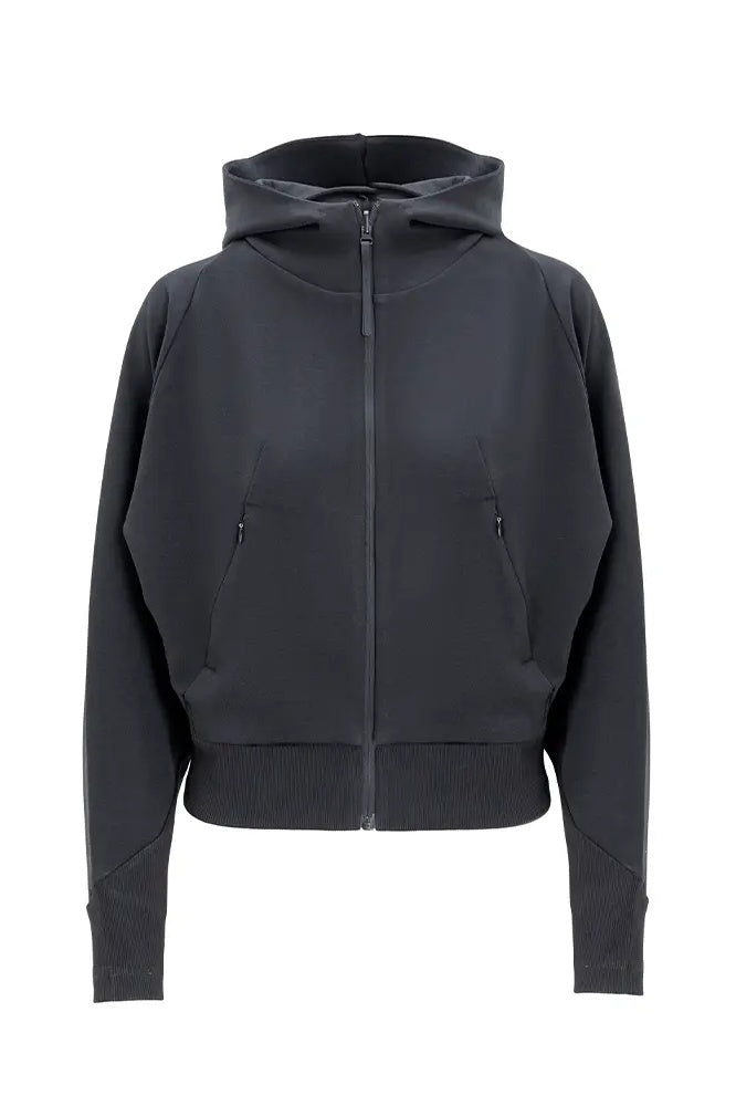 Black Dolman Sleeves Hoodie