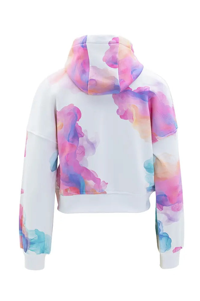 White Tie Dye Hoodie