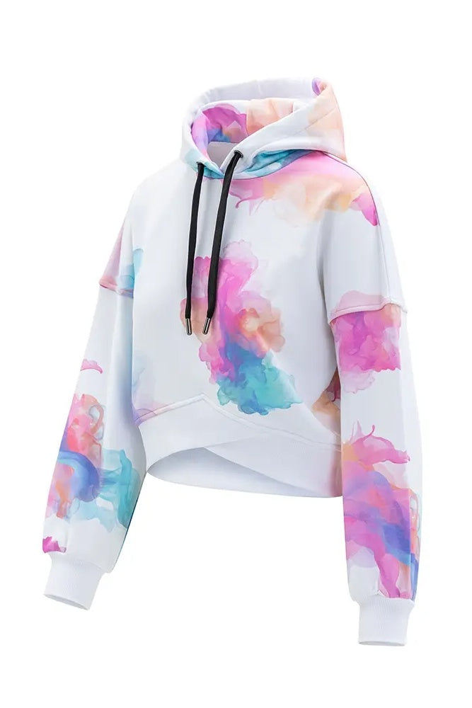 White Tie Dye Hoodie