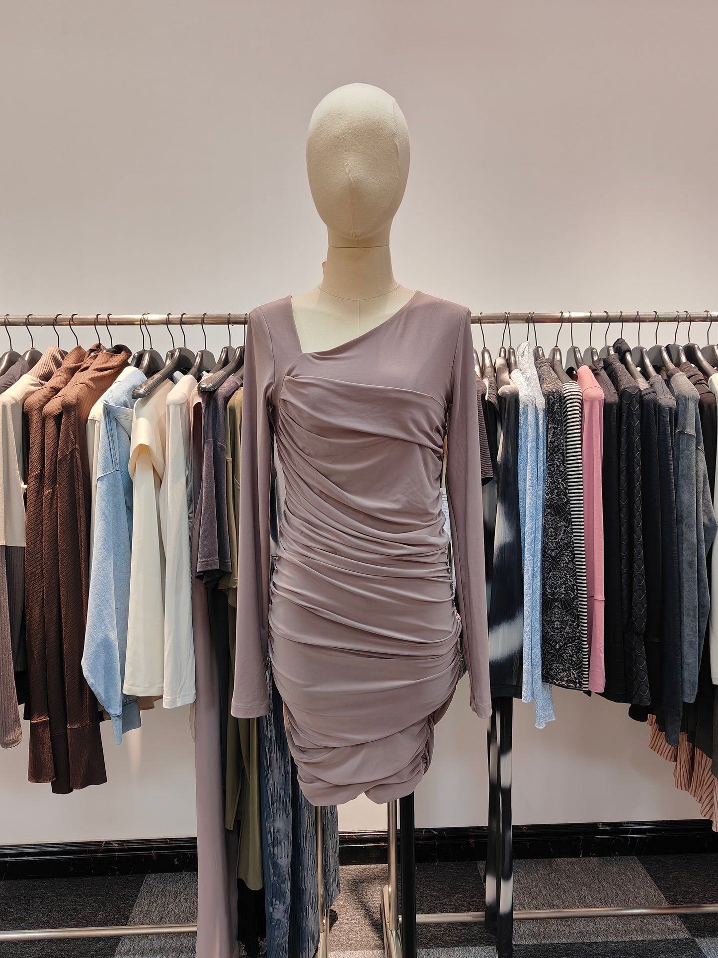 Purple Fitted Dress