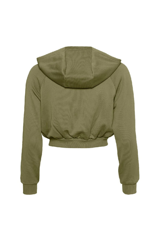 Green Zip Hoodie Sweatshirt