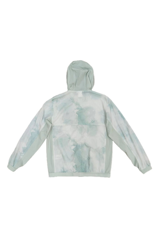 Light Green Tie-dye Hooded Jacket