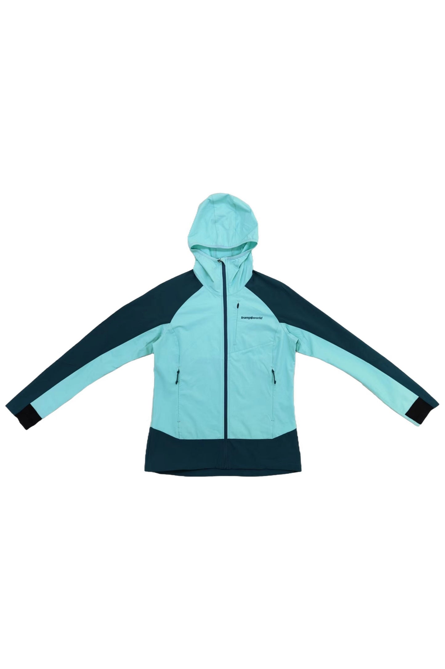 Green Hooded Zip-up Active Jacket