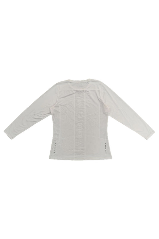 White Active Long Sleeves Top