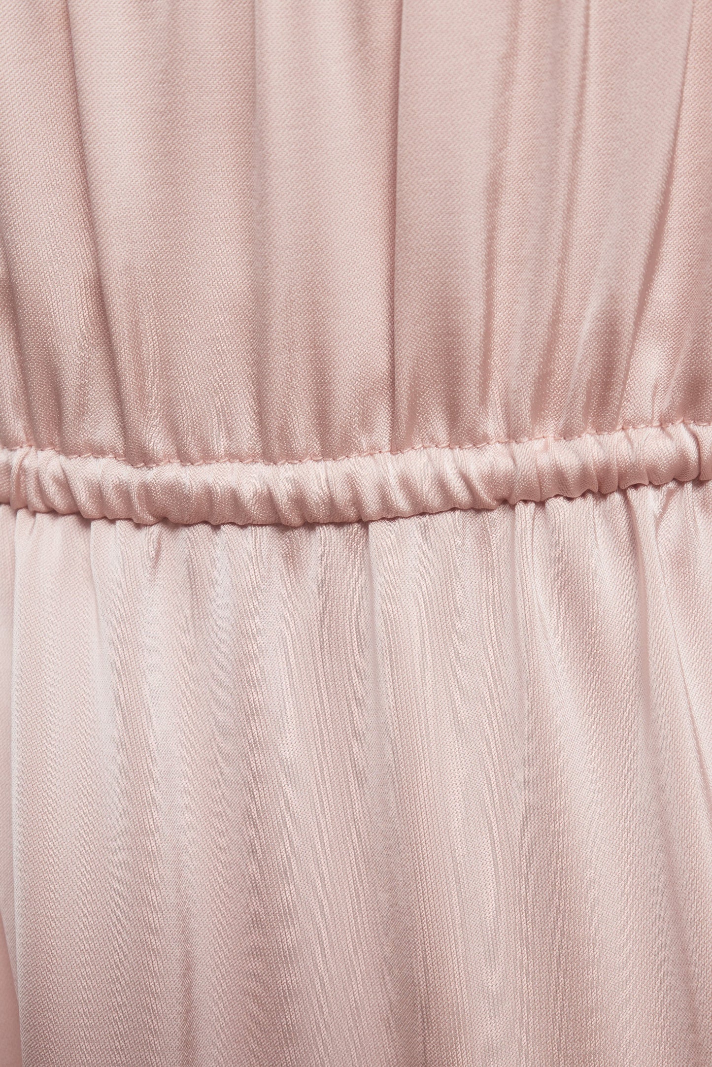 Pink Satin Dress with Adjustable Straps
