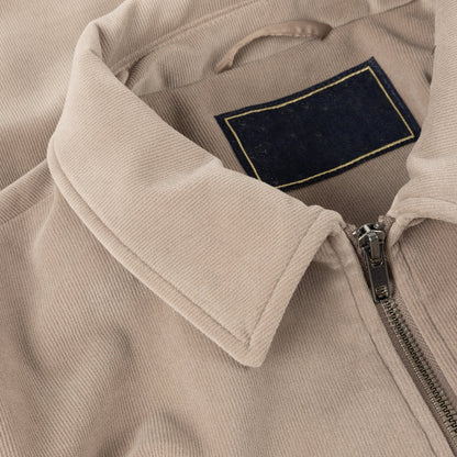 Taupe Cord Zip Jacket