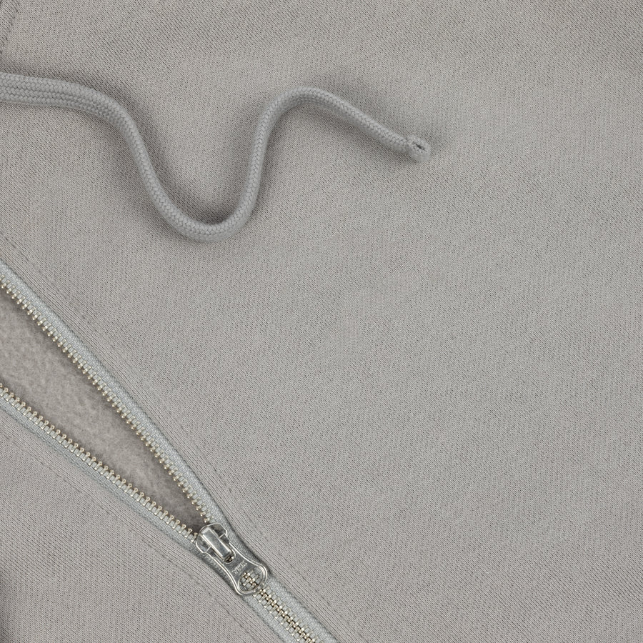Grey Zip Hoodie