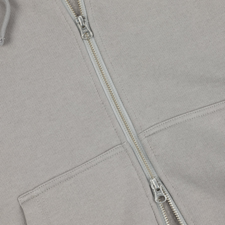 Grey Zip Hoodie