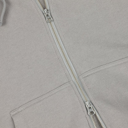Grey Zip Hoodie